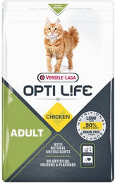 Versele-Laga Opti Life Adult Trockenfutter für erwachsene Katzen mit Huhn getreidefrei 7,5 kg – Bild 1 von 5