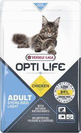 Produktbild von Versele-Laga Opti Life Cat Sterilised Light Huhn und Lachs getreidefrei für erwachsene Katzen 1 kg - 1 kg