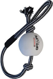 Produktbild von Versele-Laga Opti Life Hundespielzeug Schwarz als Zieh- und Tauspielzeug mit Ball an der Leine