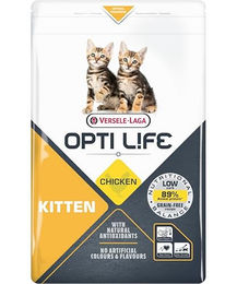 Versele-Laga Opti Life Kitten Trockenfutter Huhn und Lachs getreidefrei 1 kg - 1 kg – Bild 1 von 7
