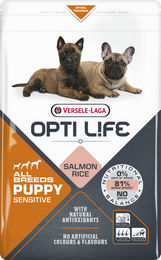 Versele-Laga Opti Life Puppy Sensitive Hundefutter mit Lachs für Welpen glutenfrei 12,5 kg - 12,5 kg – Bild 1 von 11