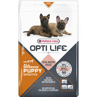 Produktbild von Versele-Laga Opti Life Puppy Sensitive Hundefutter mit Lachs für Welpen glutenfrei 12,5 kg - 12,5 kg
