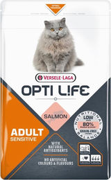 Versele-Laga Opti Life Sensitive Katzenfutter Adult Lachs Getreidefrei 2,5 kg - 2500 g – Bild 1 von 3