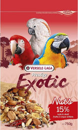 Produktbild von Versele-Laga Prestige Exotic Nuts Ergänzungsfutter für Papageien ohne tierisches Protein 2x750 g