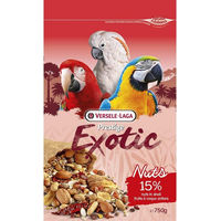 Produktbild von Versele-Laga Prestige Exotic Nuts Ergänzungsfutter für Papageien ohne tierisches Protein 2x750 g