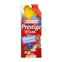 Produktbild von Versele-Laga Prestige Sticks Kanarienvogel Knabberstange mit Supersaaten und Blüten ohne tierisches Protein 60 g - 2 x 60 g