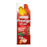 Produktbild von Versele-Laga Prestige Sticks Kanarienvögel und Wellensittiche rote Früchte & Minze Snack ohne tierisches Protein - 2 x 30 g