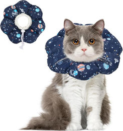 Verstellbare Halskrause für Katzen in Blau Größe S – Bild 1 von 8
