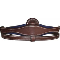 Produktbild von Verstellbare Reithalfterholme Flags&Cup aus Leder in Braun für Vollblut