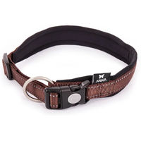 Produktbild von Verstellbares Hundehalsband ARKA aus Nylon in Braun Größe M