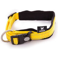 Produktbild von Verstellbares Hundehalsband ARKA aus Nylon in Gelb Größe S für kleine Hunde