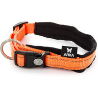 Produktbild von Verstellbares Hundehalsband ARKA aus Nylon in Orange Größe S