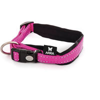 Produktbild von Verstellbares Hundehalsband ARKA aus Nylon in Rosa Größe S für kleine Hunde