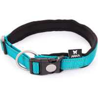 Produktbild von Verstellbares Hundehalsband Arka Haok aus Nylon in Größe M Blau Türkis