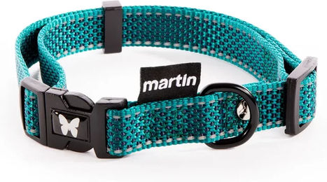 Produktbild von Verstellbares Hundehalsband aus Nylon von Martin Sellier Grösse S in Blau und Türkis