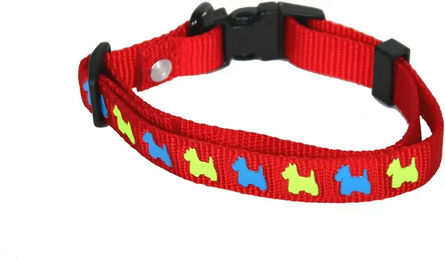 Produktbild von Verstellbares Hundehalsband aus Nylon von Martin Sellier in Rot 16 cm