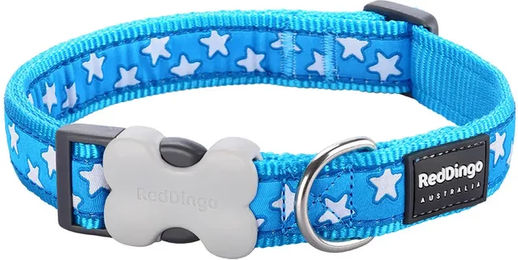 Produktbild von Verstellbares Hundehalsband Red Dingo aus Nylon Blau für erwachsene Hunde