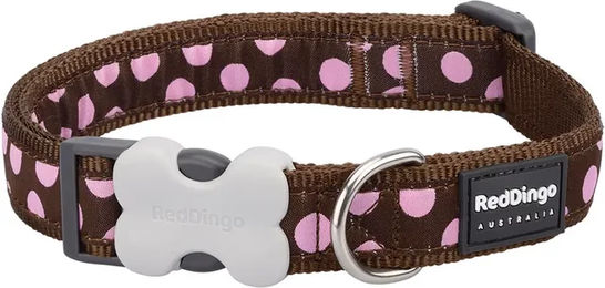Verstellbares Hundehalsband Red Dingo aus Nylon für erwachsene Hunde in Braun oder Bunt – Bild 1 von 1