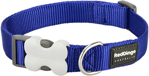 Produktbild von Verstellbares Hundehalsband Red Dingo aus Nylon in Blau für erwachsene Hunde