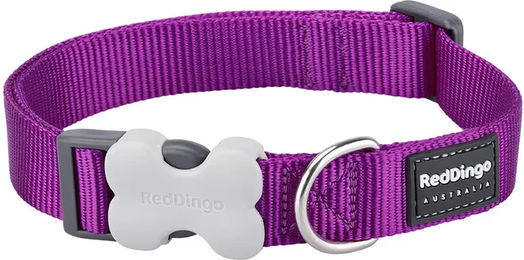 Verstellbares Hundehalsband Red Dingo aus Nylon in Lila für erwachsene Hunde – Bild 1 von 2