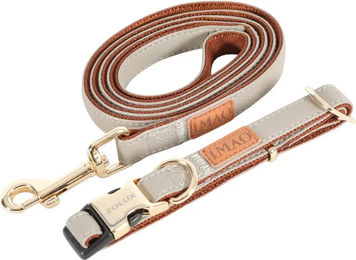 Produktbild von Verstellbares Hundehalsband Zolux Imao Mayfair aus Kunstleder in Beige
