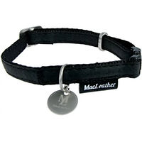 Produktbild von Verstellbares Hundehalsband Zolux Mac Leather aus Leder in Schwarz