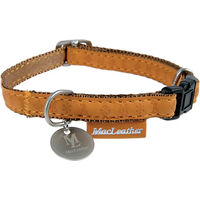 Produktbild von Verstellbares Lederhalsband für Hunde Zolux Mac Leather in Braun oder Gelb