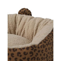 Produktbild von VERTBAUDET Gestepptes Hundebett aus Baumwolle für Hunde und Katzen Braun