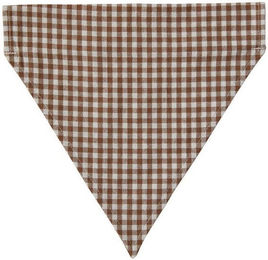 Vertbaudet Hund Halstuch Bandana aus Baumwolle Vichykaro Beige Braun – Bild 1 von 2