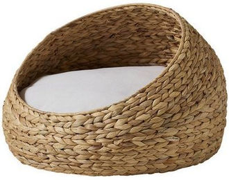 Vertbaudet Hundekorb Family aus Bananenblatt in Beige Braun Natur – Bild 1 von 5