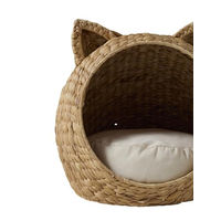 Produktbild von Vertbaudet Katzenbett aus Bananenblatt und Wasserhyazinthe in Beige