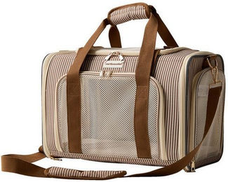vertbaudet Tiertransporttasche für kleine Tiere aus Polyester in Beige – Bild 1 von 5