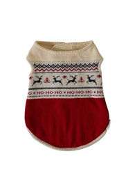 VERTBAUDET Weihnachtspullover für Hunde in Rot Größe M – Bild 1 von 5