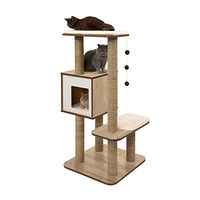 Produktbild von Vesper Kratzbaum aus Eiche Holz und MDF Braun 56 x 56 x 81,5 cm