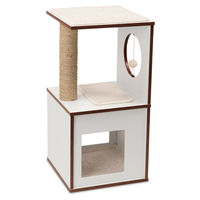 Produktbild von Vesper Kratzsäule aus Holz in Weiß klein