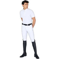 Produktbild von Vestrum Budoni Reit-Poloshirt für Herren in Grau und Weiß