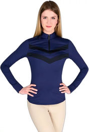 Vestrum Damen Reitshirt Cermes Blau Größe L aus Polyester – Bild 1 von 6
