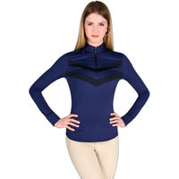 Produktbild von Vestrum Damen Reitshirt Cermes Blau Größe L aus Polyester