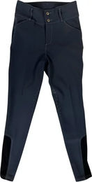 Produktbild von Vestrum Molveno Reithose Damen Mid Grip Grau Schwarz Größe 44
