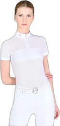 Produktbild von Vestrum Saragozza Damen Turnierreitshirt Sommer Weiß Gold XS
