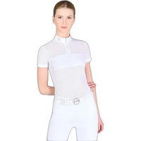 Produktbild von Vestrum Saragozza Damen Turnierreitshirt Sommer Weiß Gold XS
