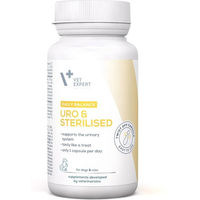 Produktbild von Vet Expert Daily Balance Uro und Sterilized Nahrungsergänzung für Hunde und Katzen Senior 30 Kapseln