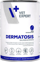 Vet Expert Dermatosis Hund Nassfutter Lachs & Kartoffel Hypoallergen Veterinärdiät Adult 400g - 400 g – Bild 1 von 9