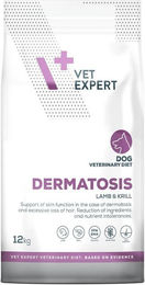 Produktbild von Vet Expert Veterinary Diet Hund Dermatosis Lamm und Krill Getreidefrei Hypoallergen Trockenfutter 12 kg