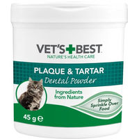 Produktbild von Vet's Best Dental Powder Zahnpflege Pulver für Katzen 45 g