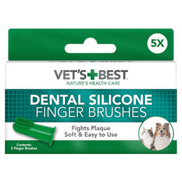 Vet's Best Silikon Fingerzahnbürsten für Hunde und Welpen 5 Stück Grün – Bild 1 von 9