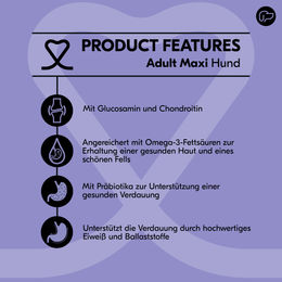 Vetality Adult Maxi Hundefutter für große Hunde zur Unterstützung der Verdauung 2 x 3 kg – Bild 1 von 2