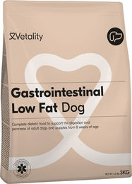 Produktbild von Vetality Gastrointestinal Low Fat Hundefutter Diätfutter für Magen-Darm und Verdauung 2 x 3 kg