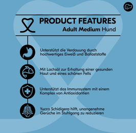 Vetality Hundefutter Adult für mittlere Hunde zur Unterstützung der Verdauung 2 x 3 kg – Bild 1 von 2