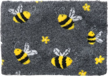 Produktbild von Vetbed Anti-Rutsch Hundedecke Bumblebee Grau Gelb Bunt L 100 x 75 cm